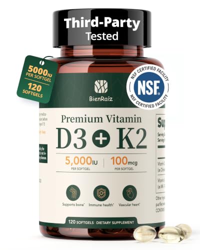 BienRaíz Vitamin D3 K2 Softgels