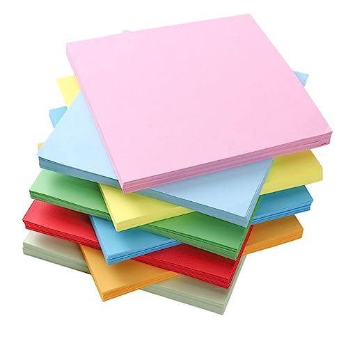 ARTSEWPLY Diy Craft Paper for Kids 500pcs Colorful Handwork Paper 20cm x 20cm Safe for School Party Decorations