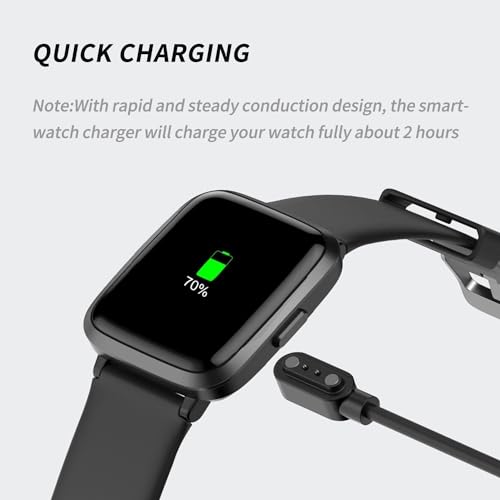 Image of fire boltt Smartwatch USB All Type Charging USB Cable Compatible With Boat, FIRE BOLTT, Noise, Dizo, Beatxp, Fast-Track & All 2 Pin Charging 2 Pin Watches (Cable Only), Black