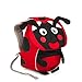 Affenzahn Kleiner Freund Kindergartenrucksack für 1-3 Jährige Kinder im Kindergarten und Kinderrucksack für die Kita Marienkäfer - Rot