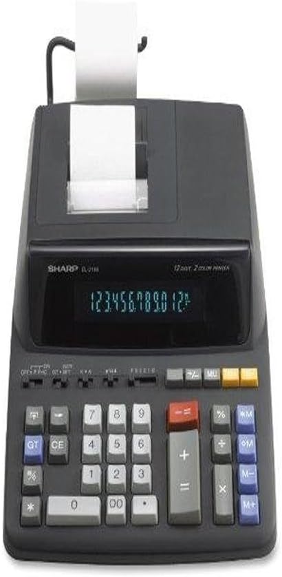 Sharp EL2196BL Standard Function Calculator, Black