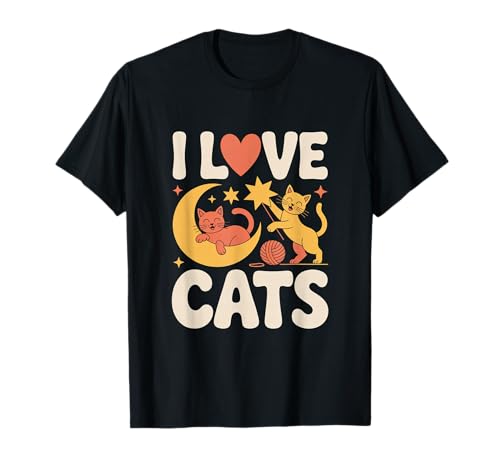 I Love Cats Moon Stars �ю��E�B�X�J�[�B T�V���c