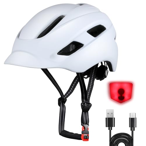 Bike Helmet with LED Light, 58-62cm