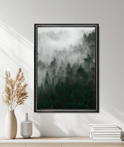 Tableau sur toile d'art Montagne brumeuse XINBAO œuvre grand format - 3