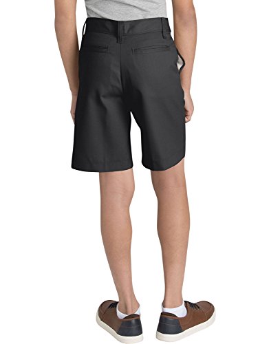 Image of Dickies Boys' Flat Front School Uniform Short Black Size 16