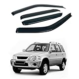 4PCS Rain Guards Window Visors Wind Deflector Fits for Honda CR-V (CRV) SUV 1997-2001, Front & Rear Outside Mount Vent Shade 1997 1998 1999 2000 2001