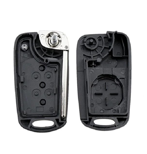 ZKSHPS Custodia Portachiavi In Pelle TPU Per KIA - 3 Pulsanti, Anti Graffio, Con Portachiavi (Modelli: Picanto, Sportage, Niro, Optima, Ceed, Sorento, K2-K5)