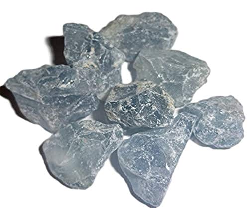Sublime Gifts Raw Celestite Mini Rough ( 2 Ounce Bag ) Premium Crystal Healing Gemstone Stones Assorted Sized Pieces & Chips #TOP22