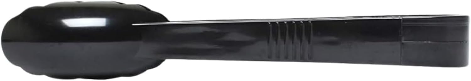 TrueCraftware- 12" Scallop Grip Utility Tong Polycarbonate Black Color Set of 6- Serving Tong Kitchen Tong Utensil Cooking Tongs Buffet Tongs Ice Tongs for Buffet Catering Home Kitchen Restaurants
