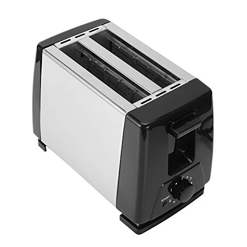 750W Zwei-Scheiben-Toaster 6-Gang-Frühstückskochmaschine Edelstahl mit einstellbarer Bräunungskontrolle EU-Stecker 220…