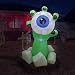 6 Foot Halloween Inflatable Monster Hand with Eyeball Outdoor Decoration
