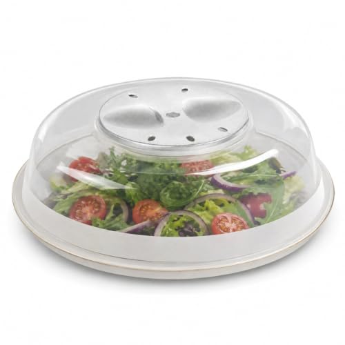 PARENCE.- Cloche pour le Micro Onde Universelle/Couvercle Alimentaire, Tranpsarent