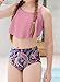 blibean Tween Girls Swimsuits Little Kids Summer Two Piece Bikini Sets Teen Girl Fashion Boho Hawaii Swim Bathing Suits Ruffled Beach Swimwear Traje Baño Niñas Size 12-13 Year Old Pink