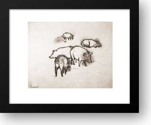 Pigs 18x15 Framed Art Print by Picasso, Pablo