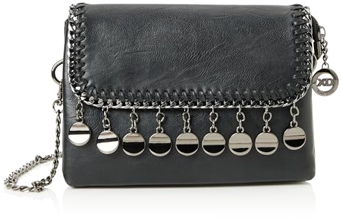 Pochette femme noire faina, sac à main aux finitions soignées et au design intemporel