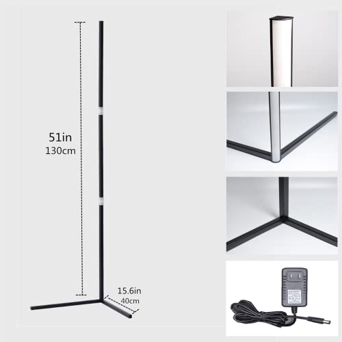 Minimalism Floor Lamp Corner Decoration For Livingroom Warm Light Atmosphere Triangle Floor Lamp Classic Fashion Floor Lamp Black #TOP2