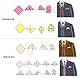 Alumuk 30 Stück Einstecktuch einfarbig - Tuch Polyester Pochette Kavalierstuch Stecktuch für feierliche Anlässe in Verschiedenen Farben