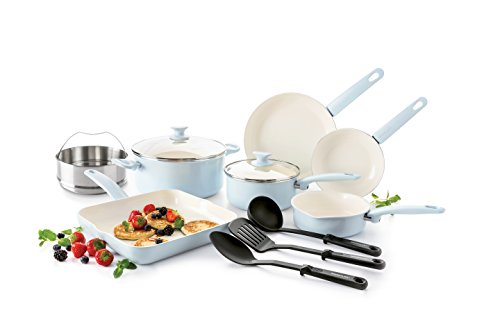 GreenLife Cambridge Induction Pro Ceramic Cookware Set, 12-Piece