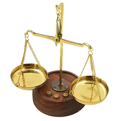 Vintage Apothecary Scale Small Brass Weight Scale Antique Brass Weighing Scale Balance Justice Law Scale Decoration Nautical Home Decor