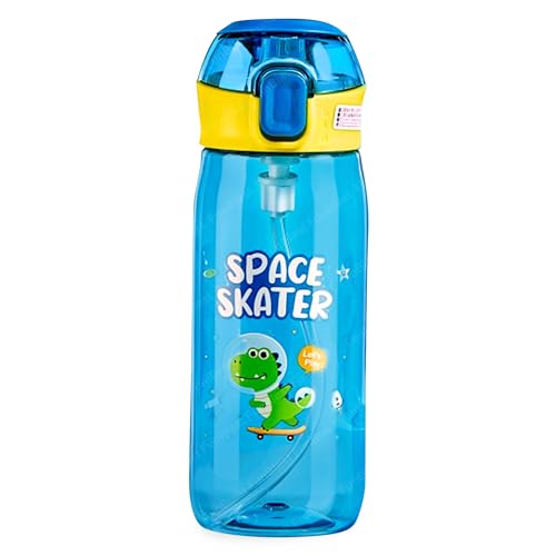 Image of FunBlast Cute Water Bottle with Sipper, Water Bottle for kids, Sipper Bottle for Kids - Anti-leak Cartoon Kids Water Bottle for Kid (630 ML) (Dinosaur)