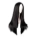 MapofBeauty 28 Inch/70 cm Women Special Long Straight Synthetic Wig (Black)