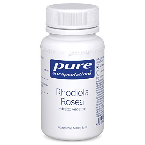 Pure Encapsulations - Rhodiola Rosea 100mg - Estratto di Rhodiola di Alta Qualità per il Sollievo dello Stress Quotidiano - 30 Capsule Vegetariane