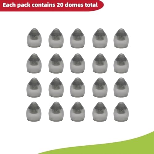 20 Stück Phonak Vented 4.0 Hörgeräte-Kuppeln, kleine Größe (0,29 Zoll = 7,5 mm), Phonak Hörgeräte-Zubehör, Hörgeräte-Kuppeln für Phonak Audeo Marvel Paradise Lumity Zubehör