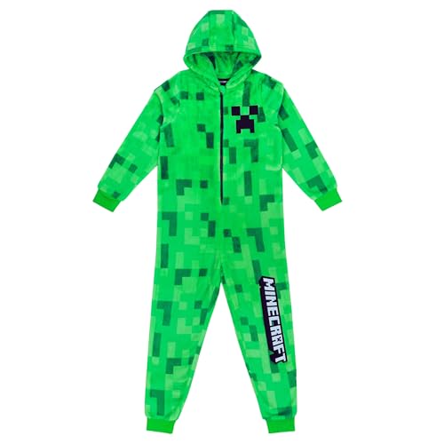 Minecraft Onesie Creeper Fleece Jumpsuit Sleepsuit Gamer Geschenk...