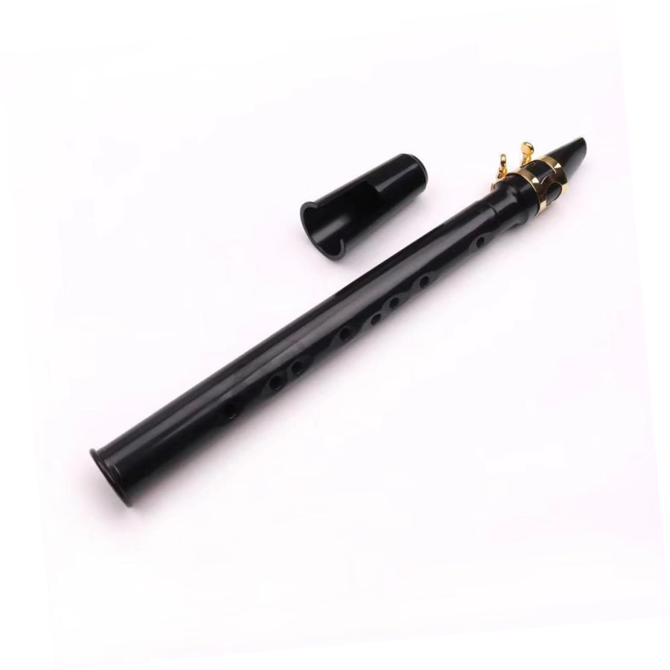 Toyvian 2pièces Mini Saxophone Portable Noir Instrument à Vent Compact Pour Musiciens Déplacement