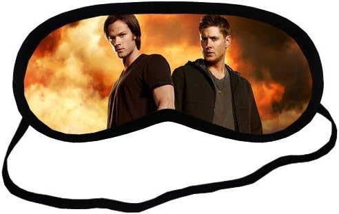 Jensen Ackles Jared Padalecki Supernatural Sleeping Mask Travel Soft Cotton Sleeping Aids Eye Mask Cover Shade Blindfold Rest Shield