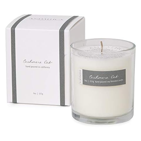 Andaluca Cashmere Oak Scented Soy 9 oz Candle | Hand Poured Cover
