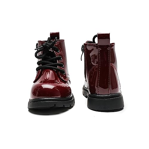 Komfyea Boys And Girls Lace Up Zipper Outdoor Ankle Boots(Toddler/Little Kids)3