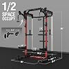 Mikolo Power Cage, 2000LB Power Rack with Independent Dual Pulley System, Multi-Function Home Gym Workout Machine for Cable Crossover