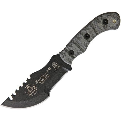 TOPS Knives Mini Tom Brown Tracker Fixed Blade Knife, Sheath, Kydex Sheath