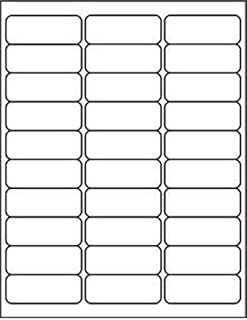 Premium Label Supply White Address Sticker Labels – 2.625" x 1" – Laser/Inkjet Compatible – (30 per Sheet), 100 Sheets - 3,000 Total Adhesive FBA Labels