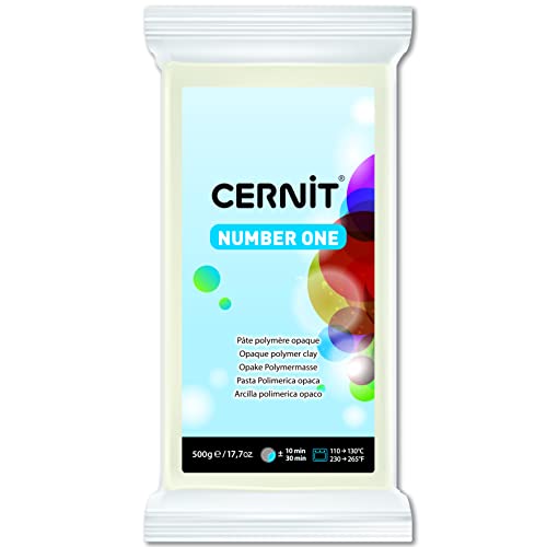 CERNIT PÂTE POLYMÈRE N°1 500 G BLANC OPAQUE