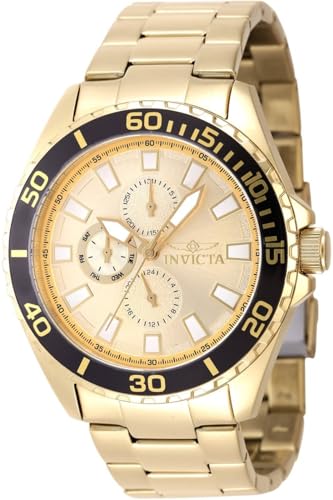 Invicta Stainless Steel Analogue Gold Dial Mens Watch-47577 (B0D5DGPJR8) Amazon Price History, Amazon Price Tracker