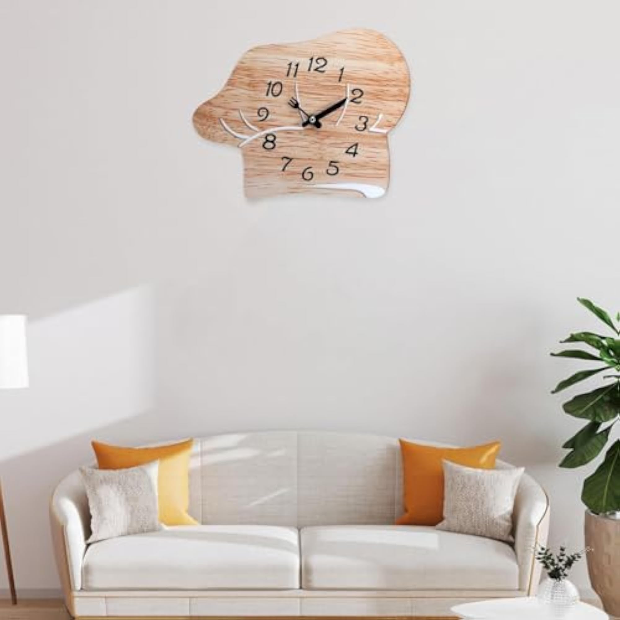 Chef Hat Wall Clock, Modern Kitchen Decor