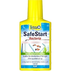 Tetra SafeStart Aquarium Starter – with live nitrifying bacteria, allows the rapid introduction of fish in an aquarium, 50 ml bottle.