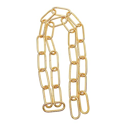 Cadena de eslabones para lámparas de techo en acabado dorado de 4 mm
