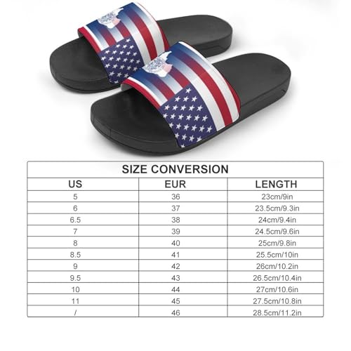 U.S.A Wyoming State Flag Men's Bathroom Slippers Shower Indoor Home Beach Outdoor Shoes for Women2