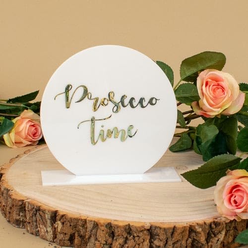 Custom Prosecco Time Acrylic Drink Sign