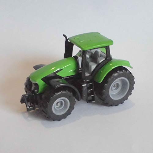 Siku 1081, DEUTZ-FAHR TTV 7250 Agrotron Tractor, Green/Black, Removable cab, Rubber Tyres