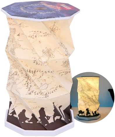 Nemesis Now 8.25″ Foldable LED Lamp, Touch Activated, USB-C Rechargeable Light, Unique Fan Items, Gifts & Decor for Collectors – Lord of the Rings