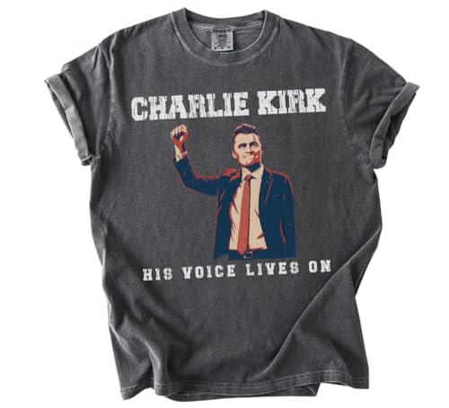 Charlie Kirk Shirt Patriotic Faith-Based Unisex Tee Multicolor