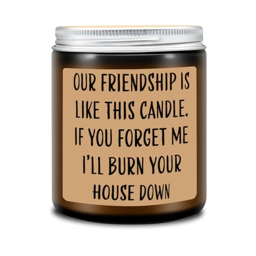 Homsolver Friends Birthday Christmas Gifts for Women, Friend Funny Scented Soy Candles...