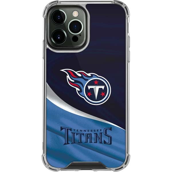 Skinit Clear Phone Case Compatible with iPhone 13 Pro Max - Officially Licensed NFL Tennessee Titans Design
