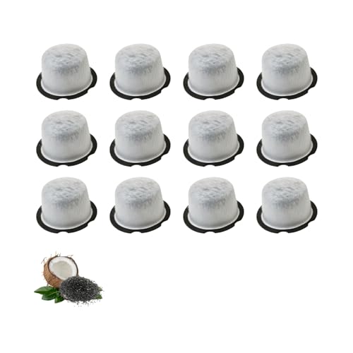 12 Nispira Replacement Activated Charcoal Water Filters Compatible with GE Specialty Grind & Brew Coffee Maker with Thermal Carafe