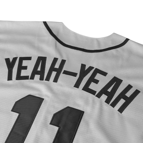 Youth Sandlot Jersey Rodriguez Yeah-Yeah McClennan Jersey(11 Grey,Medium) — view 5