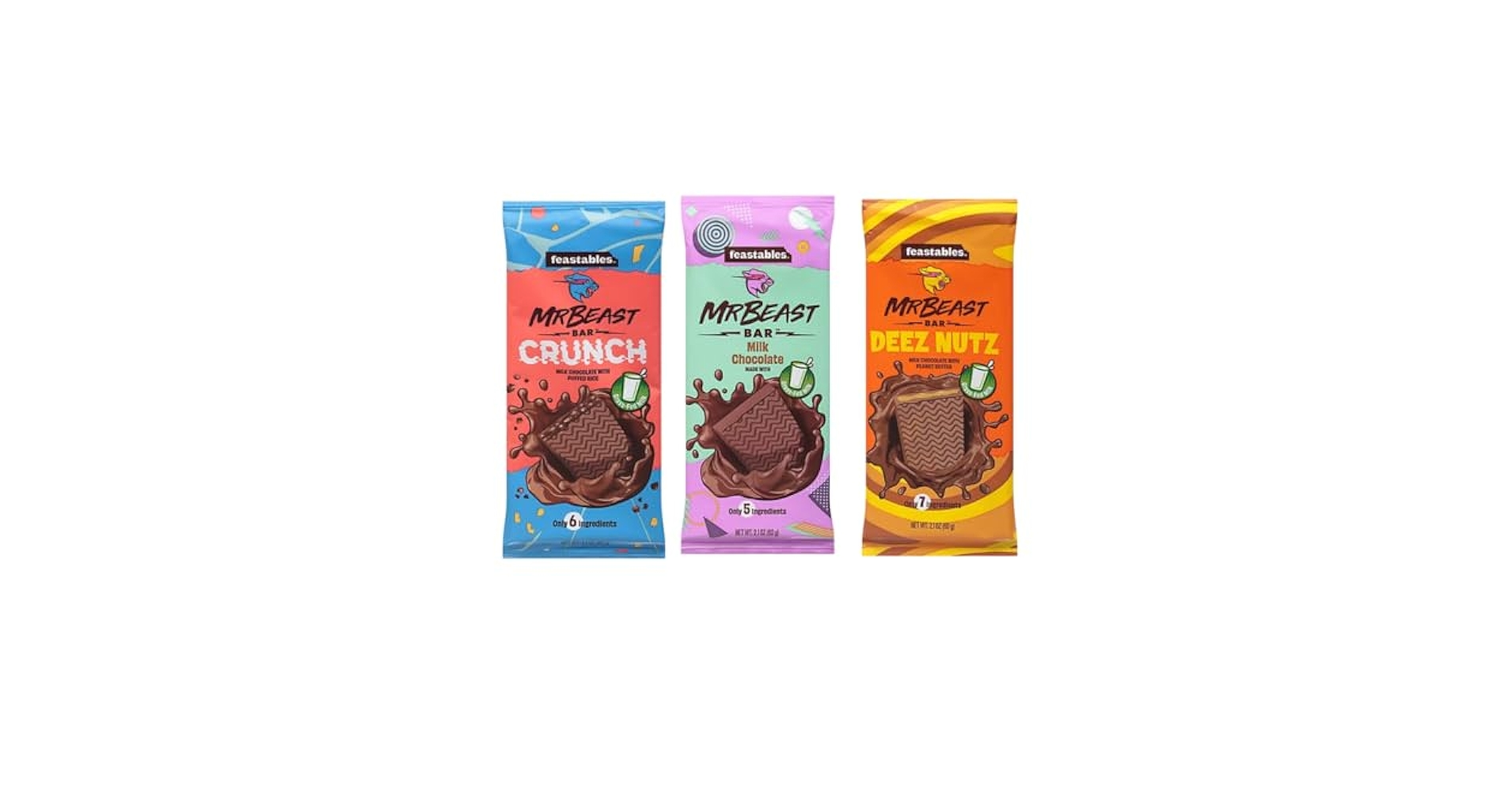 Mr Beast Feastables アソート336gフィースタブルズ3種類 ⭐ Mr Beast Chocolate Feastables 3 Pack Of Original